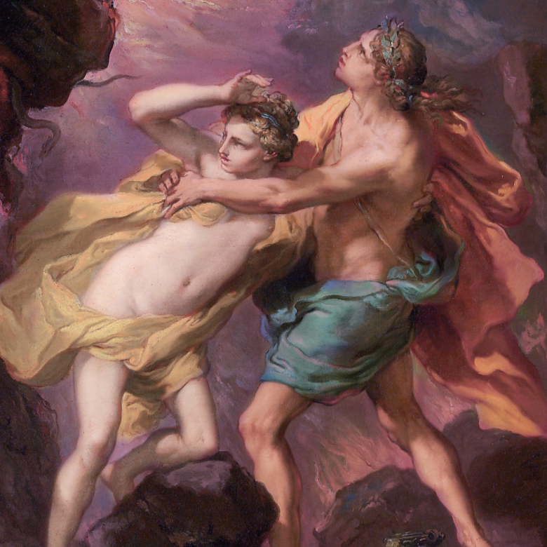 EURYDICE - EYESHADOW loose and swatched on the skin. A jewel-toned burgundy that flashes to fuchsia and also copper.