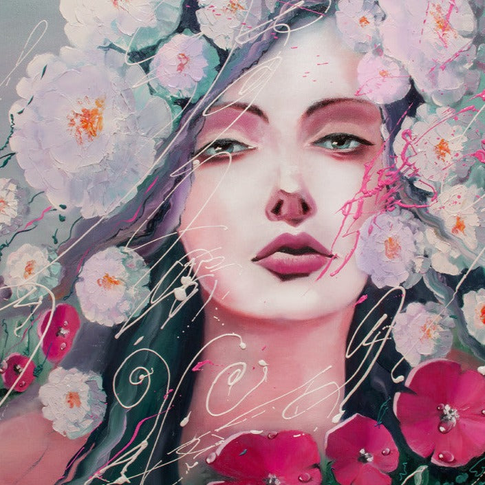 BLODEUWEDD- Rouge  loose and swatched on the skin.