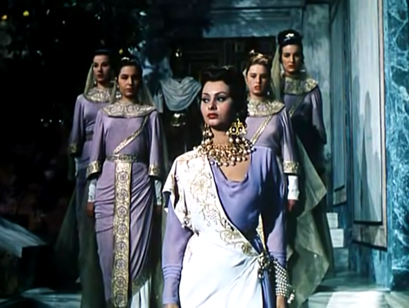 Sophia Loren as Honoria in the 1954 film Attila