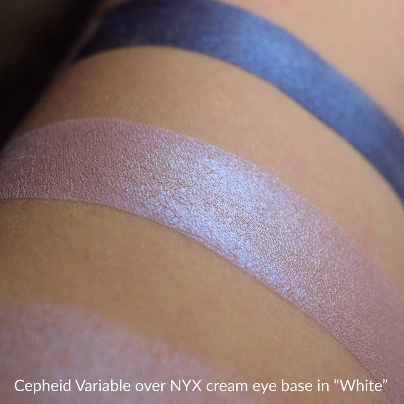 CEPHEID VARIABLE - swatched over nyx white cream eye base.