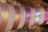 Frost eyeshadows swatched on the inner arm.