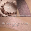 STELLIFEROUS ERA - MULTI/HIGHLIGHTER swatched on the skin and loose.  a buff base which glows pink 