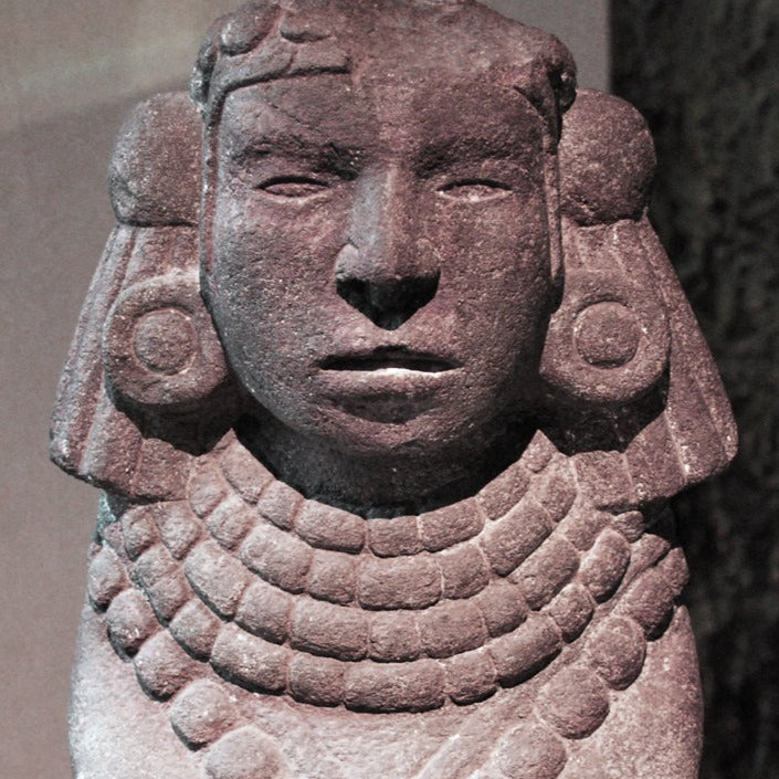 Ancient stone sculpture of Tonantzin.