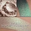 VIRGO SUPERCLUSTER - MULTI/HIGHLIGHTER loose and swatched on the skin.