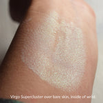 VIRGO SUPERCLUSTER over bare skin, inside of wrist.