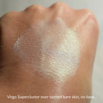 VIRGO SUPERCLUSTER over tanned bare skin, no base