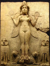Stone relief sculpture showing Enheduanna.