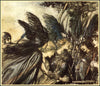 Illustration by Arthur Rackham of Viking Shieldmaidens with winged helmets and ornate armor.